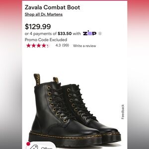 Dr. Martens Zavala Combat Boot